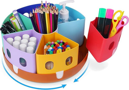 GAMENOTE Rotating Art Supplies Organizer by Gamenote