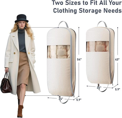 DIMJ 2 Pack 43" Space Saving Garment Bags - Image 3