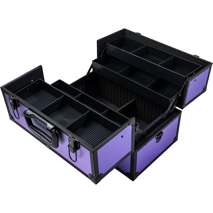 SHANY Essential Pro Makeup Train Case Cosmetic Box Portable Makeup Case - Image 3