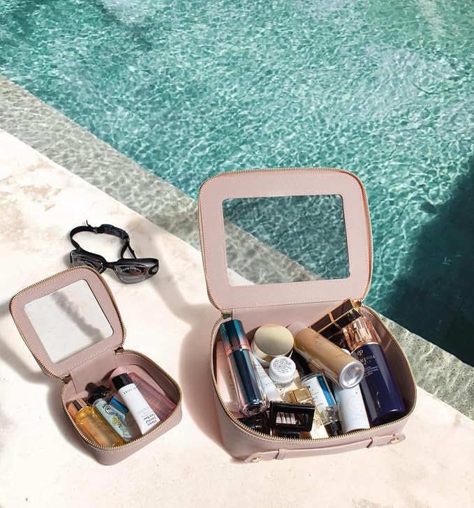Travel Clear Makeup Bag Set, TSA Approved Cosmetic Bag Case - Image 3