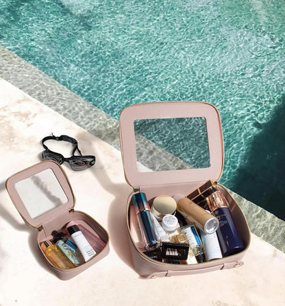 Travel Clear Makeup Bag Set, TSA Approved Cosmetic Bag Case - Image 3