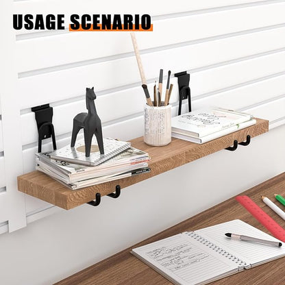 18PCS Black Slatwall Hooks, Garage Slatwall Accessories, Utility Hooks - Image 5