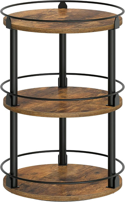 3-Tier Lazy Susan Organizer, Rotating Spice Rack, Spinning Organizer, by Yatiney