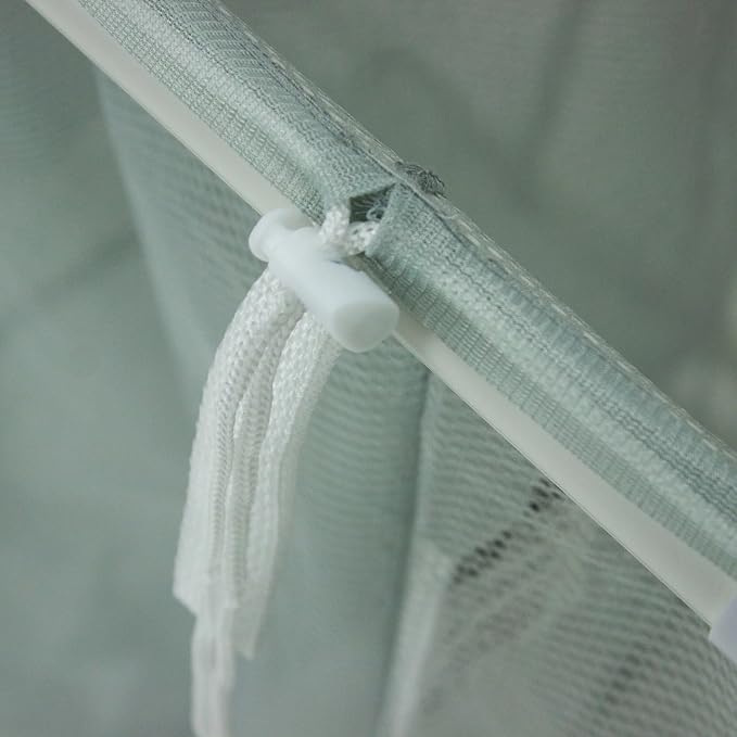 3-Bag Mesh Rolling Laundry Sorter Cart, Easy Roll Casters, Space-Saving & - Image 5