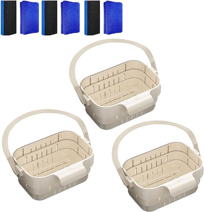 Foldable Hanging Kitchen Sink Drain Basket, 2-in-1 Foldable Sink Colander by Unknown