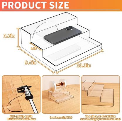 Yieach 3 Tiered Acrylic Display Stands - Image 2