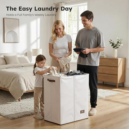 SOLEDI Luxury Double Laundry Hamper - Image 3