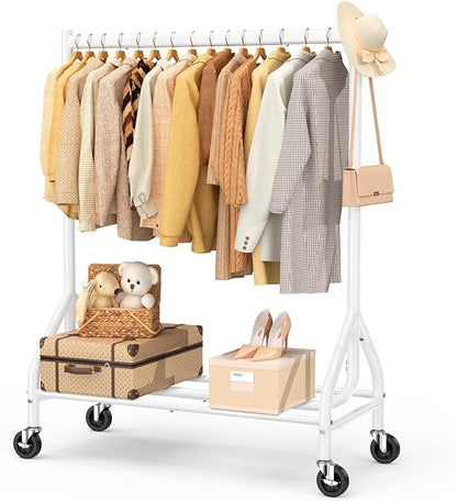 EAGMAK Heavy Duty Clothes Rack Load 420 LBS, Rolling Garment Rack by Eagmak
