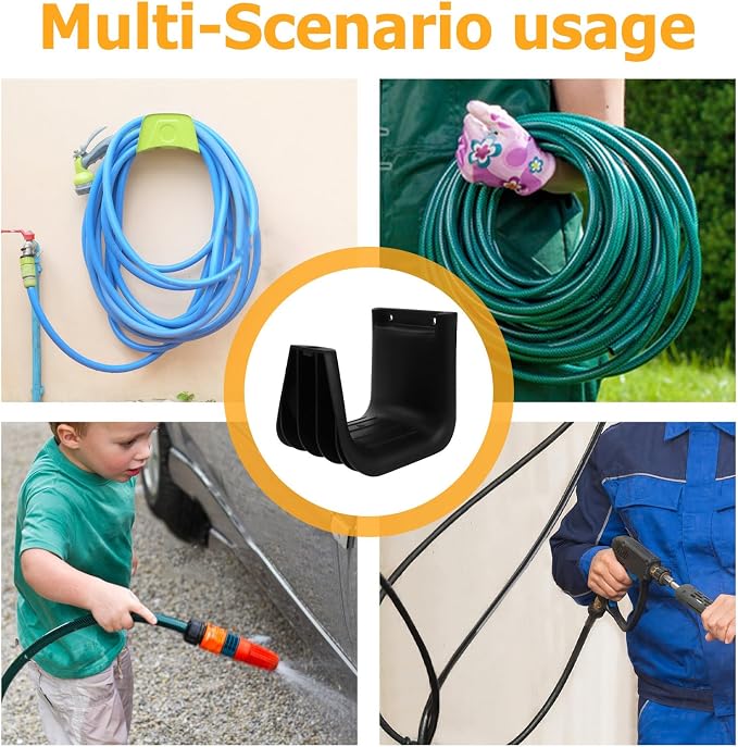 Amosfun Wall Mounted Vacuum Cleaner Hose Hook Space Saving Hose Holder Wall - Image 3