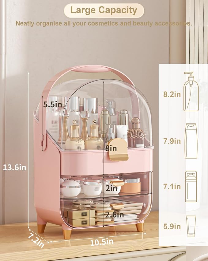 Makeup Organizer Countertop, Skincare Holder Bathroom Counter Organizer - Image 2