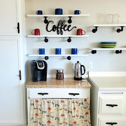 Industrial L Pipe Shelf Brackets - Image 3
