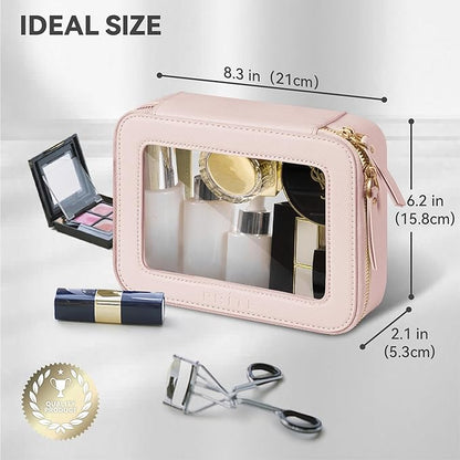 Prite Clear Makeup Bag Cosmetic Organizer Case Waterproof Travel Toiletry Bag - Image 2