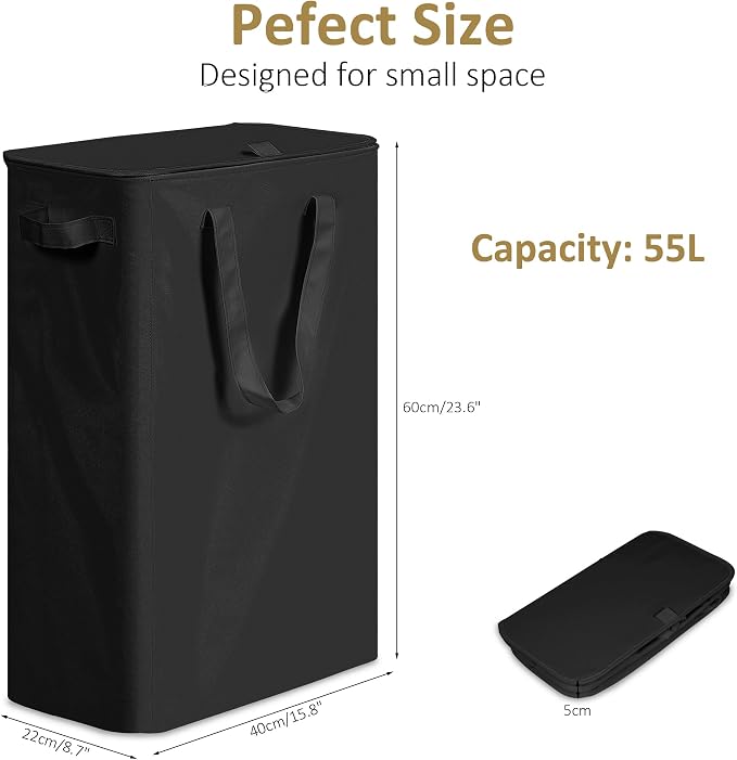 efluky Slim Laundry Basket - Image 2