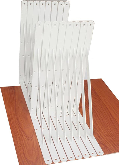 16 Pack L18 x H 12" White Heavy Duty Shelf Brackets by MHMYDZ