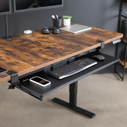VIVO Black Extra Large 34 x 11 in Under Desk Keyboard Tray, MOUNT-KB15EB | - Image 2