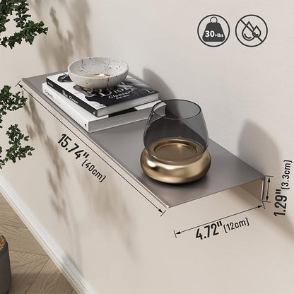 Danpoo 16 inch Gray Floating Shelf - Image 3