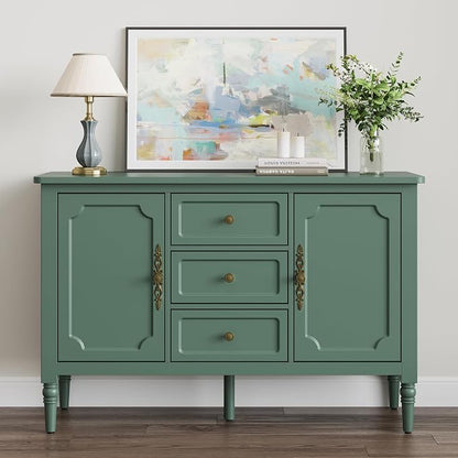 RoyalCraft Buffet Cabinet with 2 Doors & 3 Drawers, Vintage Sideboard with - Image 9