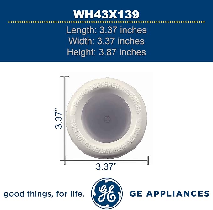 GE WH43X139 Genuine OEM Fabric Softener Dispenser Cup - Image 8