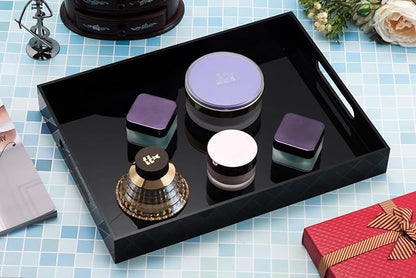 Glossy Black Sturdy Acrylic Serving Tray - Image 6