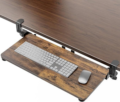 Large Keyboard Tray Under Desk, Pull Out Keyboard & Mouse Tray by XyndyxErgonomicDesign