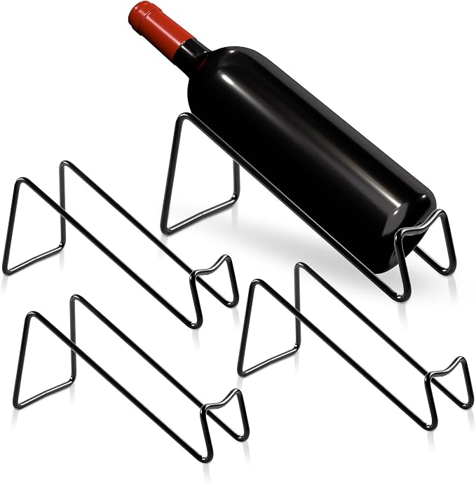TONLEA Countertop Wine Rack, Metal Small Wine Rack, Tabletop Wine Storage Stand by TONLEA