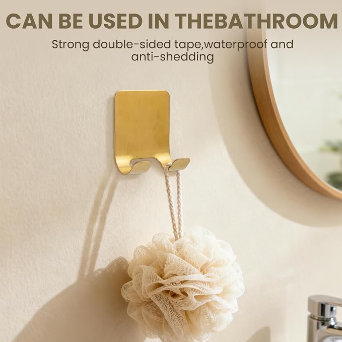 4-Pack Self-Adhesive Waterproof Hooks - Image 4