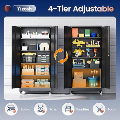 Yizosh Metal Garage Storage Cabinet - Image 5