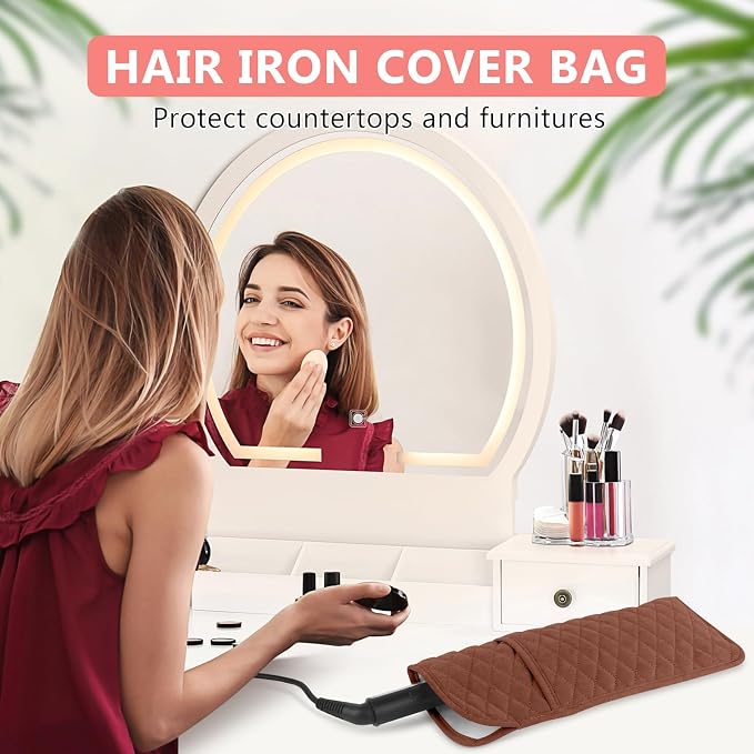 Heat Resistant Hair Tools Organizer Bag Portable Travel Storage Cover Pouch - Image 2