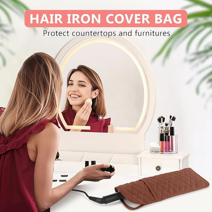 Heat Resistant Hair Tools Organizer Bag Portable Travel Storage Cover Pouch - Image 2