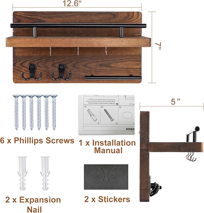 OurWarm Wall Mounted Key Holder/Hangers - Image 5