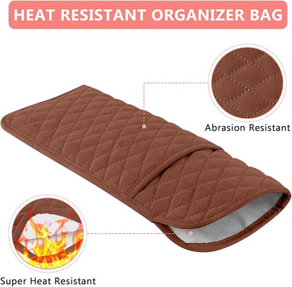 Heat Resistant Hair Tools Organizer Bag Portable Travel Storage Cover Pouch - Image 3