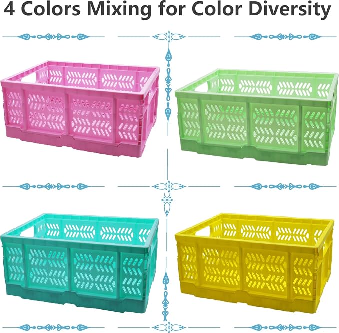20L Folding Crate, Collapsible Storage Crates - Image 7