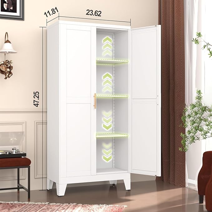 GAIOUS Metal Pantry Cabinet, Kitchen Pantry Storage Cabinets - Image 2