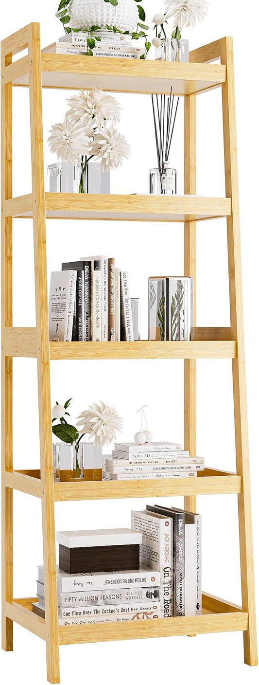 Bookshelf, 5 Tier Ladder Bookcase by VOVALACraftingDreamHomes
