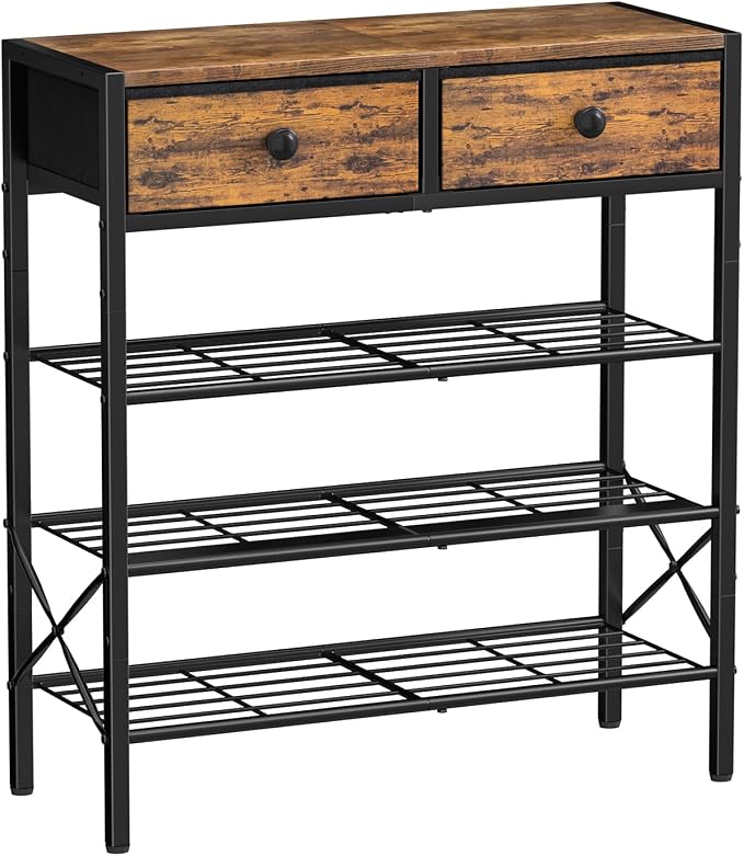 Shoe Rack for Entryway, 4 Tier Shoe Organizer by UNITSTAGE
