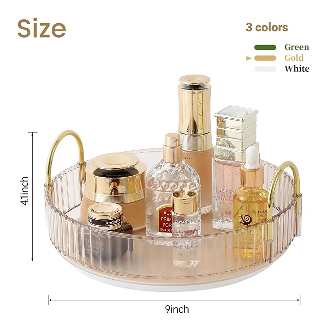 360 Rotating Makeup Organizer for Vanity, Skincare Perfume Organizers and - Image 2