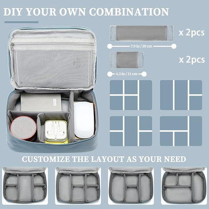 Lanola Custom Personalized Travel Cable Organizer Bag, Electronic Accessories - Image 7