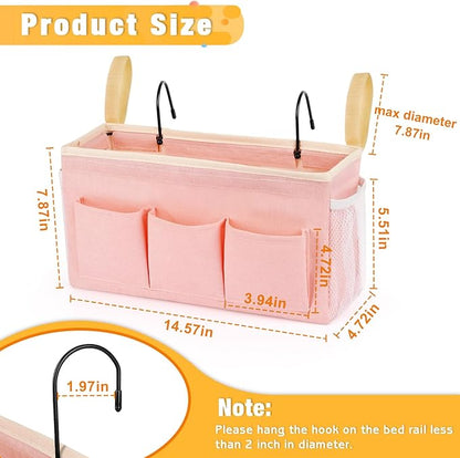 Bedside Caddy Bedside Organizer Bedside Storage Caddy - Image 3