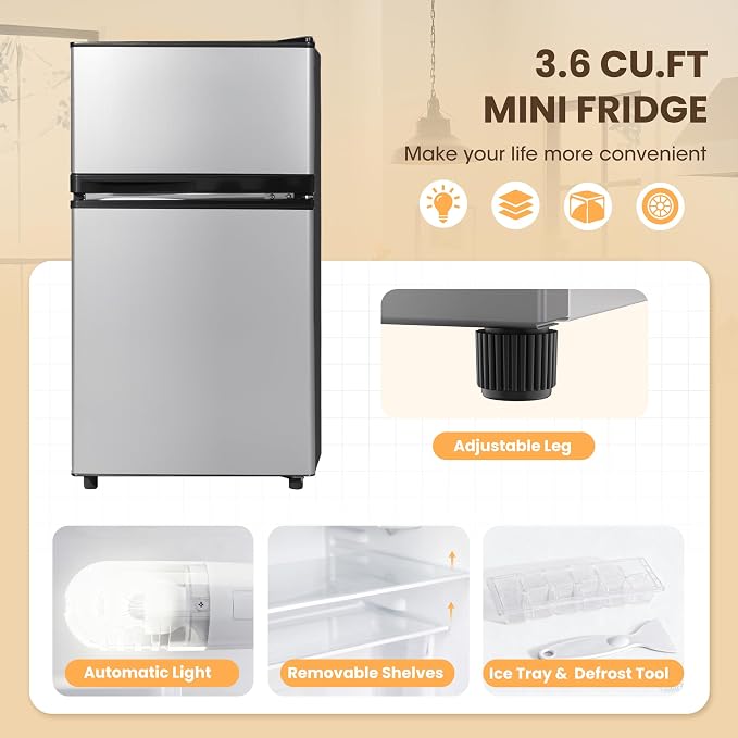 Manastin 3.6 Cu.Ft Mini Fridge - Image 3