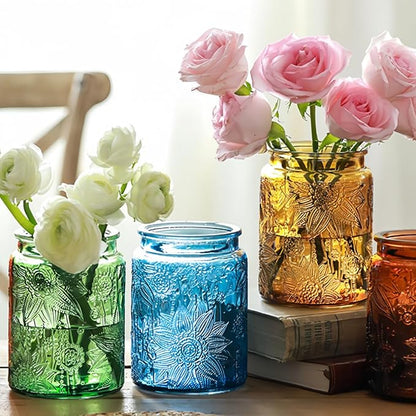ANSQU Green Glass Canister Jars, 34oz Candy Jars - Image 5