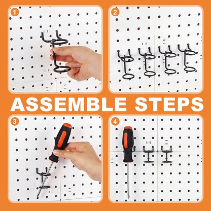 Ripeng 12 Pcs Screwdriver Organizer Tool Holders Multi-tool Holder Double-ring - Image 4