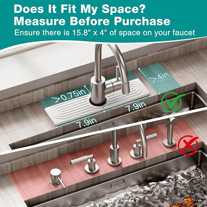 DK177 Faucet Mat for Kitchen Sink - Image 3