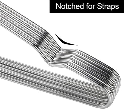 Tosnail 50 Pack Stainless Steel Strong Wire Metal Hangers Heavy Duty Clothes - Image 4