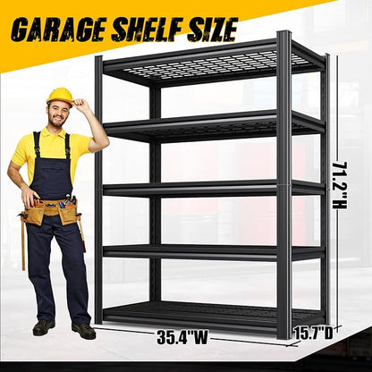 4-Pack Heavy Duty Garage Shelving - Image 2