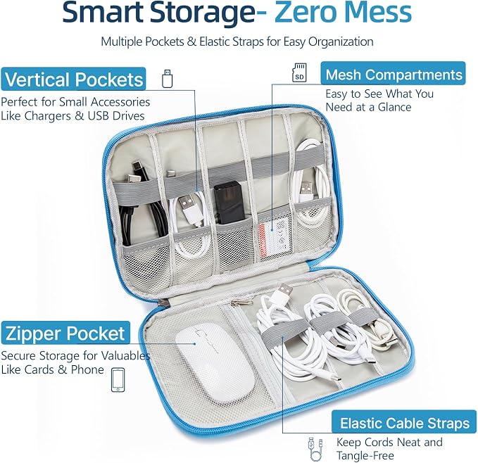 Cord Organizer Travel Case, Cable Organizer Bag - Image 2