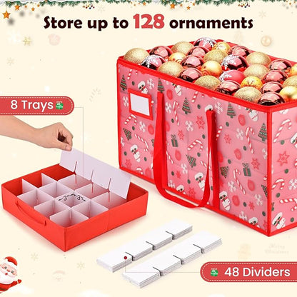Plastic Christmas Ornament Storage Box - Image 2