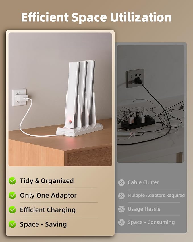 EZVALO Charging Station for Under Cabinet Lighting, Charging Base Compatible - Image 3