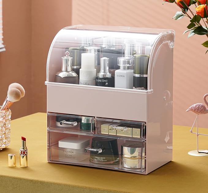 MOOCHI Professional Large Cosmetic Makeup Organizer Bathroom Storage Display - Image 2