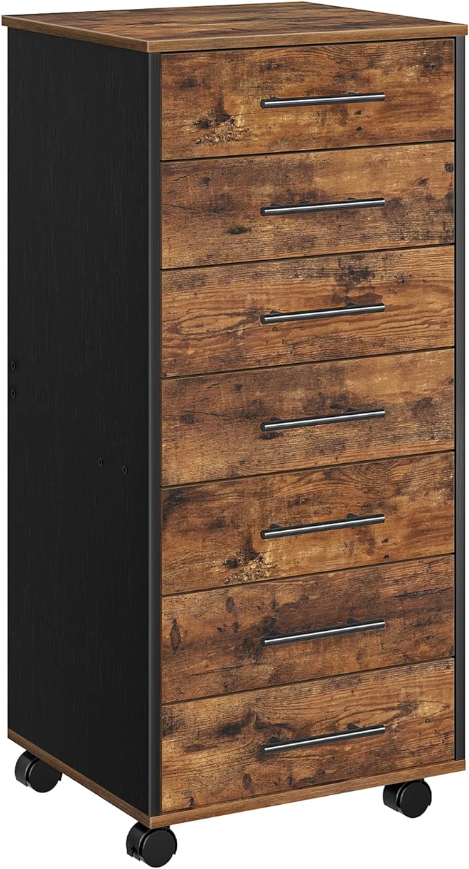 HOOBRO 7-Drawer File Cabinet, Wooden Office Cabinet by HOOBRO