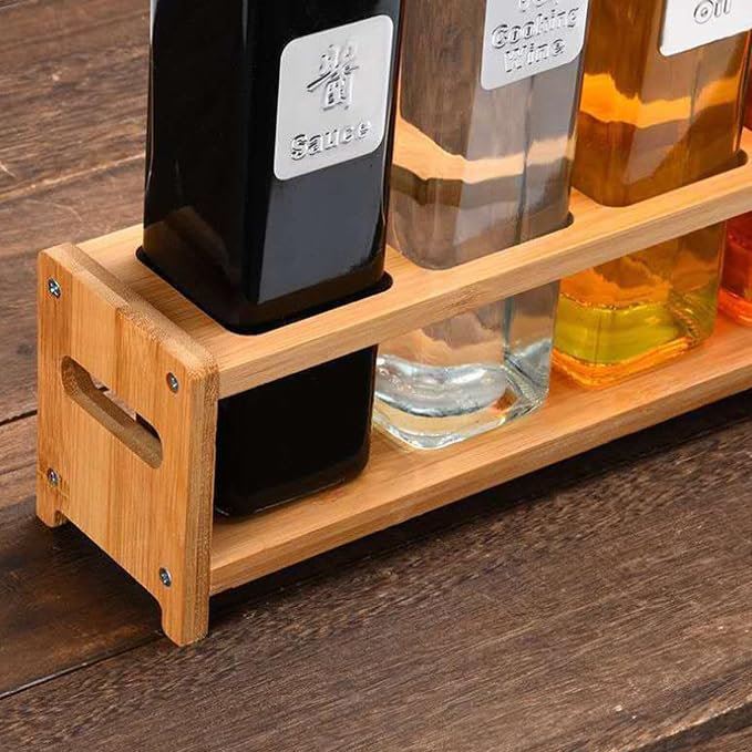TOPINCN Rack Organizer, Storage Holder Seasoning Storage 4 Holes Shelf - Image 2